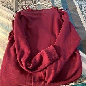 Maroon Pink logo sweatshirt